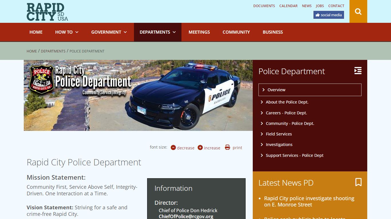 Police Department | Rapid City South Dakota